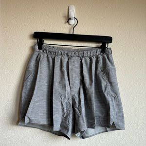 Lululemon 4” Heather Gray Lined Shorts